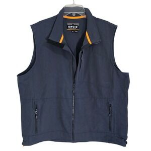 Orvis Mens XL Cordura Nylon Spandex Outdoor Utility Vest Gray 297204 S/2024
